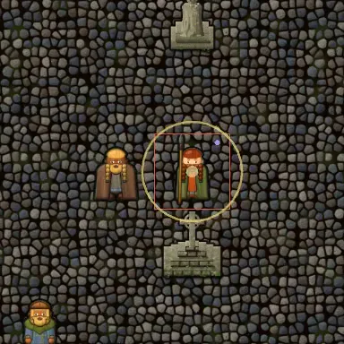 Magic being cast in the settlement